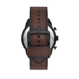 Buy Shop Fossil Bronson Chronograph Brown Dial Brown Leather Strap Watch for Men - FS5875 USA Online