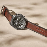 Buy Shop Fossil Bronson Chronograph Grey Dial Brown Leather Strap Watch for Men - FS5855 USA Online