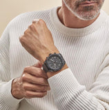 Buy Shop Fossil Bronson Chronograph Grey Dial Brown Leather Strap Watch for Men - FS5855 USA Online