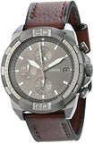 Buy Shop Fossil Bronson Chronograph Grey Dial Brown Leather Strap Watch for Men - FS5855 USA Online