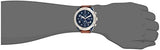 Buy Shop Fossil Bronson Chronograph Luggage Blue Dial Brown Leather Strap Watch for Men - FS5829 USA Online