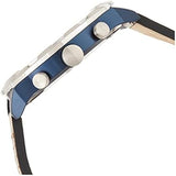 Buy Shop Fossil Bronson Chronograph Luggage Blue Dial Brown Leather Strap Watch for Men - FS5829 USA Online