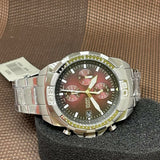 Buy Shop Fossil Bronson Chronograph Red Dial Silver Steel Strap Watch for Men - FS5878 USA Online