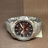 Buy Shop Fossil Bronson Chronograph Red Dial Silver Steel Strap Watch for Men - FS5878 USA Online