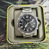 Buy Shop Fossil Brox Multifunction Black Dial Silver Steel Strap Watch for Women - BQ2797 USA Online