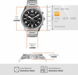 Buy Shop Fossil Brox Multifunction Black Dial Silver Steel Strap Watch for Women - BQ2797 USA Online