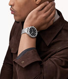 Buy Shop Fossil Brox Multifunction Black Dial Silver Steel Strap Watch for Women - BQ2797 USA Online