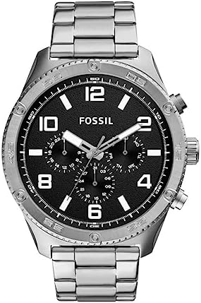 Buy Shop Fossil Brox Multifunction Black Dial Silver Steel Strap Watch for Women - BQ2797 USA Online