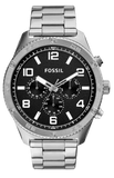 Buy Shop Fossil Brox Multifunction Black Dial Silver Steel Strap Watch for Women - BQ2797 USA Online