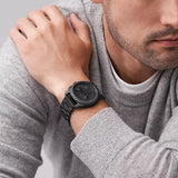 Buy Shop Fossil Brox Multifunction Blue Dial Grey Steel Strap Watch for Men - BQ2798 USA Online