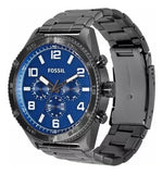 Buy Shop Fossil Brox Multifunction Blue Dial Grey Steel Strap Watch for Men - BQ2798 USA Online