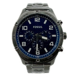 Buy Shop Fossil Brox Multifunction Blue Dial Grey Steel Strap Watch for Men - BQ2798 USA Online
