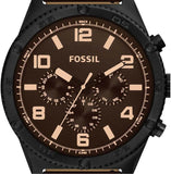 Buy Shop Fossil Brox Multifunction Brown Dial Brown Leather Strap Watch for Men - BQ2802 USA Online