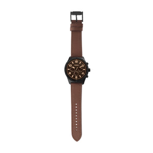 Buy Shop Fossil Brox Multifunction Brown Dial Brown Leather Strap Watch for Men - BQ2802 USA Online
