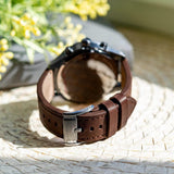 Buy Shop Fossil Brox Multifunction Grey Dial Brown Leather Strap Watch for Men - BQ2800 USA Online