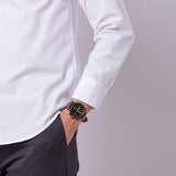 Buy Shop Fossil Brox Multifunction Grey Dial Brown Leather Strap Watch for Men - BQ2800 USA Online