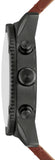 Buy Shop Fossil Brox Multifunction Grey Dial Brown Leather Strap Watch for Men - BQ2800 USA Online
