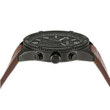 Buy Shop Fossil Brox Multifunction Grey Dial Brown Leather Strap Watch for Men - BQ2800 USA Online