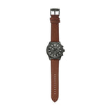 Buy Shop Fossil Brox Multifunction Grey Dial Brown Leather Strap Watch for Men - BQ2800 USA Online