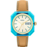 Buy Shop Fossil Candy White Dial Brown Leather Strap Watch for Men - ES3536 USA Online
