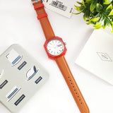 Buy Shop Fossil Candy White Dial Brown Leather Strap Watch for Women - ES3537 USA Online