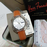 Buy Shop Fossil Candy White Dial Brown Leather Strap Watch for Women - ES3538 USA Online