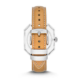 Buy Shop Fossil Candy White Dial Brown Leather Strap Watch for Women - ES3538 USA Online