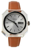 Buy Shop Fossil Candy White Dial Brown Leather Strap Watch for Women - ES3538 USA Online