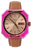 Buy Shop Fossil Candy White Dial Brown Leather Strap Watch for Women - ES3539 USA Online