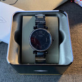 Buy Shop Fossil Carlie Black Dial Black Steel Strap Watch for Women - ES4488 USA Online