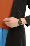Buy Shop Fossil Carlie Black Dial Black Steel Strap Watch for Women - ES4488 USA Online
