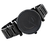 Buy Shop Fossil Carlie Black Dial Black Steel Strap Watch for Women - ES4488 USA Online