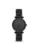 Buy Shop Fossil Carlie Black Dial Black Steel Strap Watch for Women - ES4488 USA Online