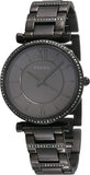 Buy Shop Fossil Carlie Black Dial Black Steel Strap Watch for Women - ES4488 USA Online