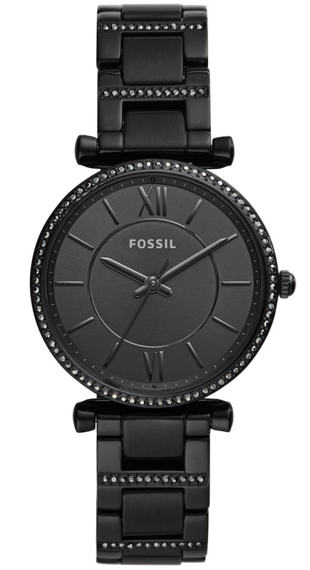 Buy Shop Fossil Carlie Black Dial Black Steel Strap Watch for Women - ES4488 USA Online