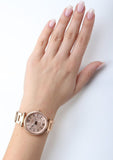 Buy Shop Fossil Carlie Rose Gold Dial Rose Gold Steel Strap Watch for Women - ES4301 USA Online