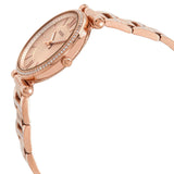 Buy Shop Fossil Carlie Rose Gold Dial Rose Gold Steel Strap Watch for Women - ES4301 USA Online
