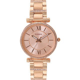 Buy Shop Fossil Carlie Rose Gold Dial Rose Gold Steel Strap Watch for Women - ES4301 USA Online