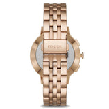 Buy Shop Fossil Carlie Rose Gold Dial Rose Gold Steel Strap Watch for Women - ES4301 USA Online