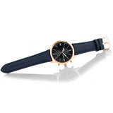 Buy Shop Fossil Townsman Chronograph Blue Dial Blue Leather Strap Watch for Men - FS5436 USA Online