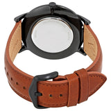 Buy Shop Fossil The Minimalist Black Dial Brown Leather Strap Watch for Men - FS5305 USA Online
