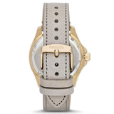 Buy Shop Fossil Cecile Champagne Dial Grey Leather Strap Watch for Women - AM4529 USA Online