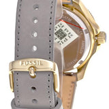 Buy Shop Fossil Cecile Champagne Dial Grey Leather Strap Watch for Women - AM4529 USA Online