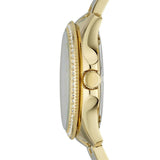 Buy Shop Fossil Cecile Chronograph Gold Dial Gold Steel Strap Watch for Women - AM4482 USA Online