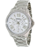 Buy Shop Fossil Cecile Chronograph Silver Dial Silver Steel Strap Watch for Women - AM4481 USA Online