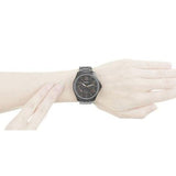 Buy Shop Fossil Cecile Multi Function Crystals Black Dial Black Steel Strap Watch for Women - AM4522 USA Online