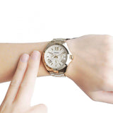 Buy Shop Fossil Cecile Multifunction Champagne Dial Gold Steel Strap Watch for Women - AM4510 USA Online