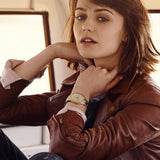 Buy Shop Fossil Cecile Multifunction Champagne Dial Gold Steel Strap Watch for Women - AM4510 USA Online