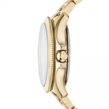 Buy Shop Fossil Cecile Multifunction Champagne Dial Gold Steel Strap Watch for Women - AM4510 USA Online