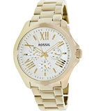 Buy Shop Fossil Cecile Multifunction Champagne Dial Gold Steel Strap Watch for Women - AM4510 USA Online